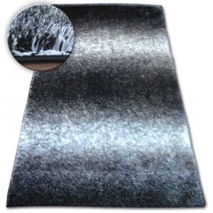 Shaggy szőnyeg space 3D B315 fekete/szürke 80x150 cm