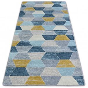 Nordic szőnyeg HEKSAGON szürke/kék G4596 80x150 cm