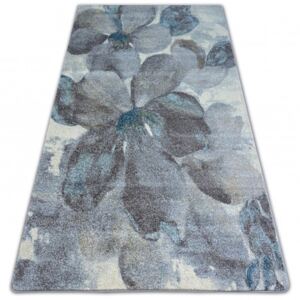 Nordic szőnyeg virágok szürke/barna FD291 80x150 cm