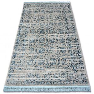 Akril manyas szőnyeg 193AA Szürke/Kék rojt 80x150 cm