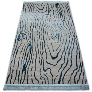 Akril manyas szőnyeg 195AA Szürke/Kék rojt 80x150 cm