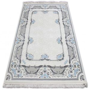 Akril mirada szőnyeg 0065 Krém/Kék ( Mavi ) rojt 160x230 cm