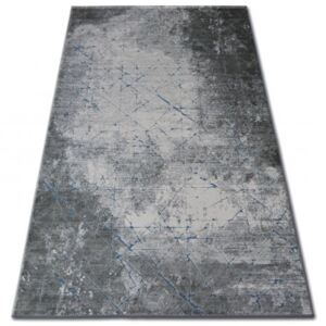 Akril yazz szőnyeg 6076 KONKrét szürke / kék 80x150 cm