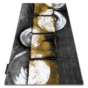 INTERO PHONO 3D szőnyeg Négyzetek arany 80x150 cm