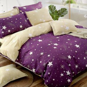 Ágynemű STAR purple 140x200cm