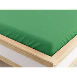 Jersey MICRO zöld lepedő 90x200 cm