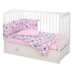 Sweet baby fecske 3 részes ágynemű szett - rózsaszín, kék