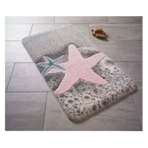 Bathmats Starfish rózsaszín mintás fürdőszobai kilépő, 80 x 140 cm - Confetti