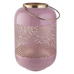 EMILIE fém lámpás, lilás rózsaszín 30 cm