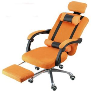 Menedzser szék Lábtartóval, Narancs - Ultra kényelmes irodai forgószék!