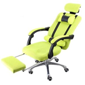 Menedzser szék Lábtartóval, Lime zöld - Ultra kényelmes irodai forgószék!