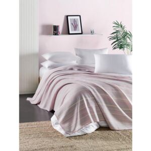 Runino Carrie könnyű rózsaszín-sárga szteppelt ágytakaró, 160 x 220 cm