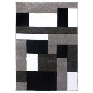 Cosmos Black Grey feketésszürke szőnyeg, 120 x 170 cm - Flair Rugs