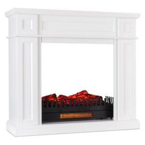 Klarstein Lausanne Frame, kandallószerkezet, Kamini FXL, kandallóbetét, 2000 W, MDF, fehér