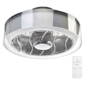 Milagro LED Szabályozható mennyezeti lámpa ventilátorral MISTRAL LED/45W/230V MI0833