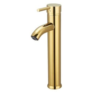 Mexen Lua magasított fürdőszobai mosdó csaptelep - arany (72810-50)