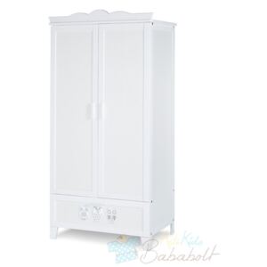 Klups Marsell 2 ajtós szekrény - Fehér