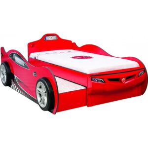 Cilek COUPE autós gyerek ágy - kihúzható vendégággyal (90x190 - 90x180 cm)