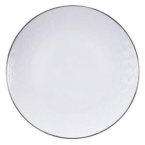 Nippon Wave fehér tányér, ø 25,5 cm - Tokyo Design Studio