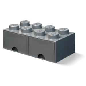 Sötétszürke tárolódoboz 2 fiókkal - LEGO®