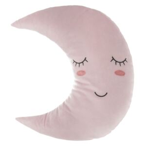 Memóriahabos hold alakú párna, 38 cm, rózsaszín - LUNA