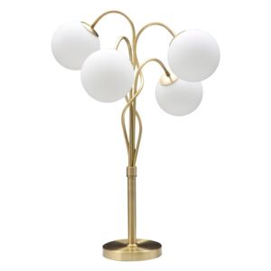 Glamy aranyszínű és fehér asztali lámpa - Mauro Ferretti