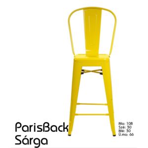 ParisBack bárszék sárga