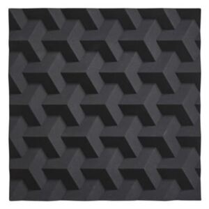 Origami Fold fekete szilikon edényalátét - Zone