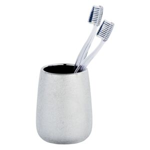 Glimma ezüstszínű kerámia fogkefetartó pohár - Wenko