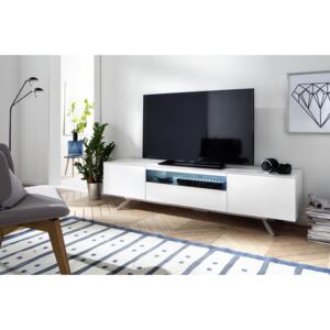 TV stolík LENA 185 cm - biela