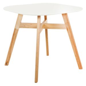 Modern étkezőasztal 80x80 cm, bükk tömörfa lábbal - CARDIFF