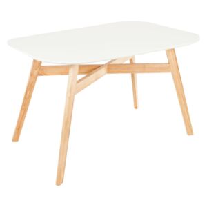 Modern étkezőasztal 80x120 cm, bükk tömörfa lábbal - CARDIFF