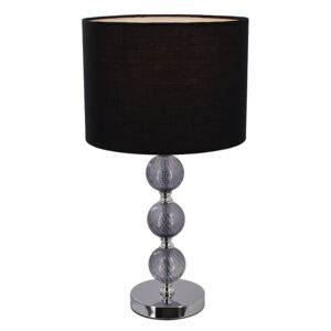 Üvegvázas fekete asztali lámpa - MERCURE