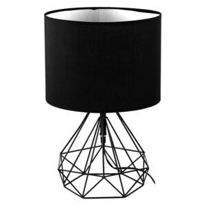 Asztali lámpa geometrikus vázzal, fekete - GEOMETRIC
