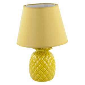 Asztali lámpa, ananász talppal, sárga - ANANAS