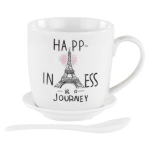 Bögre tányérral és kanállal, happiness - PARIS