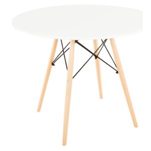 Modern étkezőasztal fa lábbal, 90 cm - FJORD