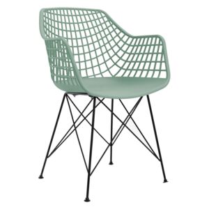 Modern műanyag szövött szék, menta - JAZZ