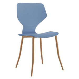 Modern műanyag szék, kék - FOURMI