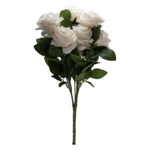FLORISTA rózsacsokor, fehér 10 darab