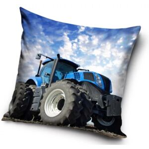 Kék traktor párna, díszpárna 40*40 cm