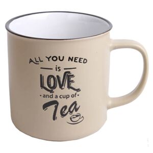 All you need is Love and a cup of Tea bögre - homokszínű