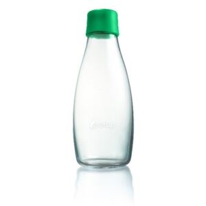 Élénkzöld üvegpalack élettartam garanciával, 500 ml - ReTap