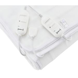 [casa.pro]® Elektromos takaró - Melegítő takaró - 60W, 230V, 50Hz - 150 x 80 cm - Fehér