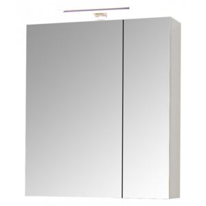 Oglio Premium60 Fürdőszobai tükrös szekrény 60 cm fehér Led világítással fehér