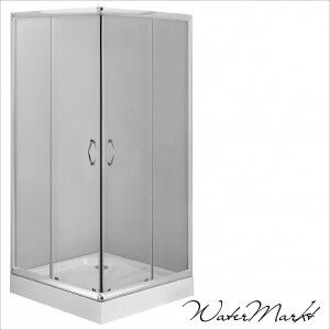 Deante FUNKIA 80x80 cm-es szögletes zuhanykabin + zuhanytálca - Átlátszó