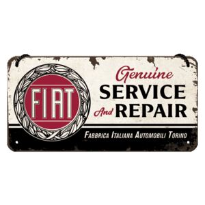 Nostalgic Art Fémtáblák: Fiat Service & Repair - 20x10 cm