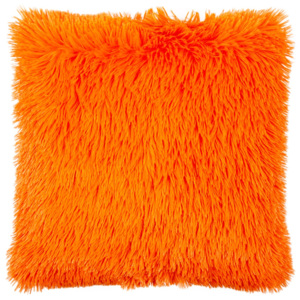 Párnahuzat Peluto Uni szőrӧs narancssárga, 40 x 40 cm