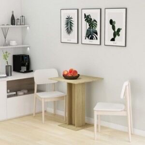 Sonomatölgy színű forgácslap bárasztal 60 x 60 x 75 cm