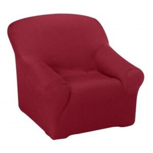 Astoreo Rugalmas egyszínű textúrás huzat gránátvörös fotel